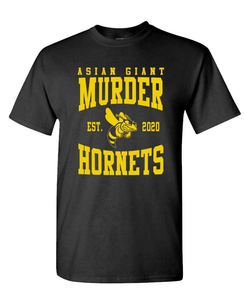 Asian Giant Murder Hornets — Black T-Shirt — front