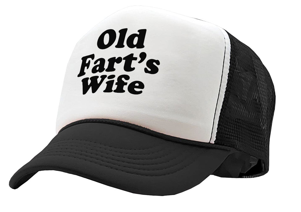 Old Fart's Wife — Black Trucker Hat — product angle 1