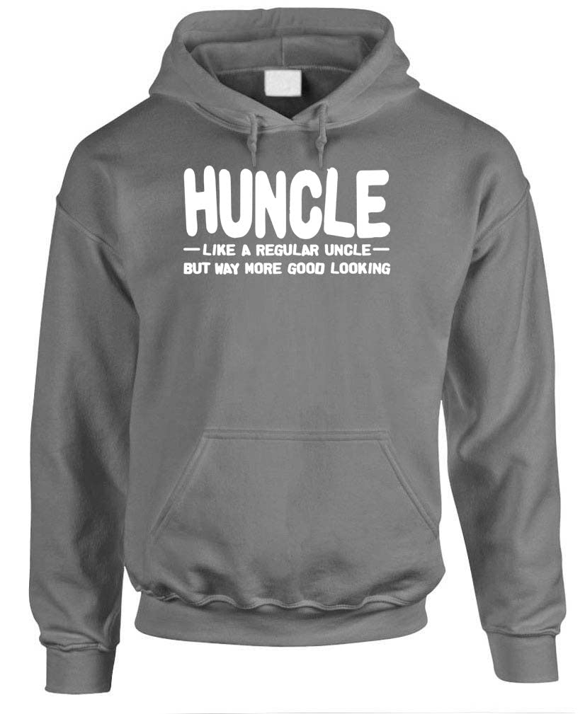 Huncle — Charcoal Hoodie — front