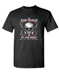 The Second Amendment My Gun Permit — Black T-Shirt — front