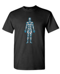 Human Butcher Chart — Black T-Shirt — front
