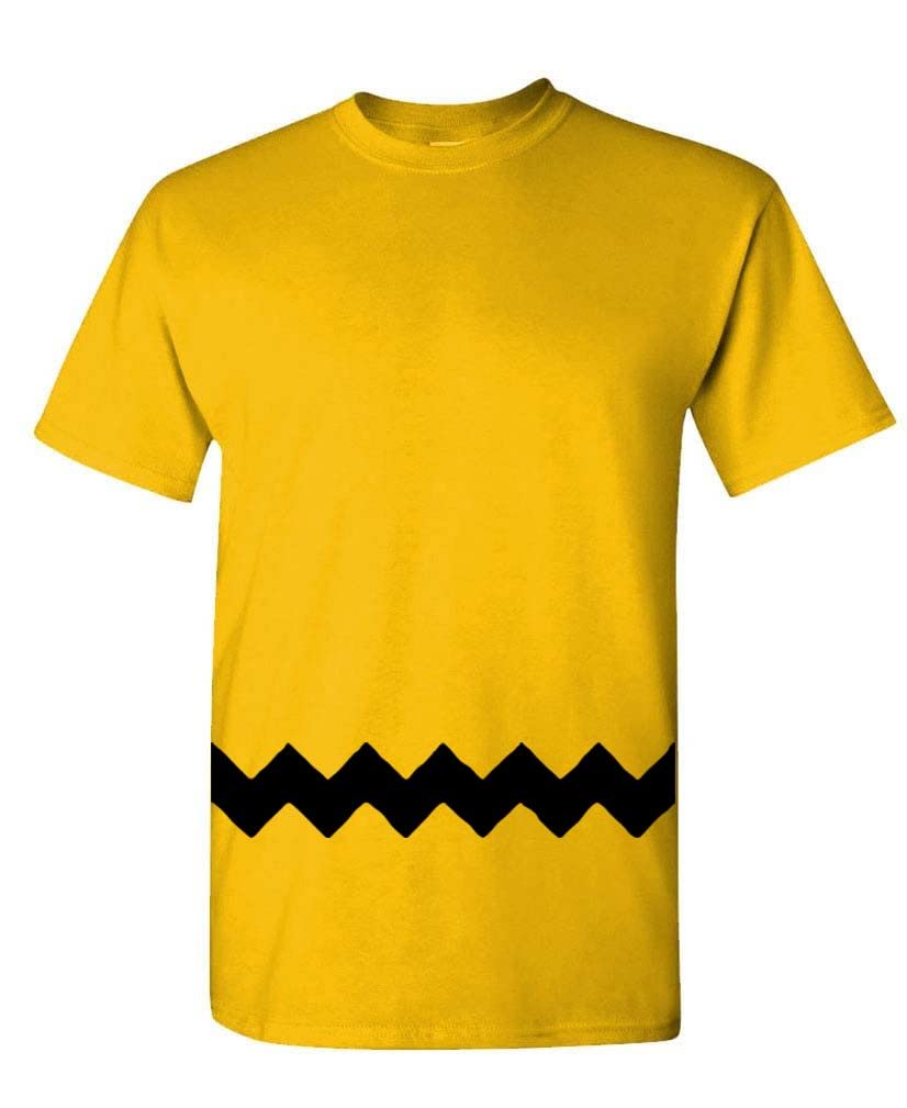 Black Zigzag Stripe — Gold T-Shirt — front