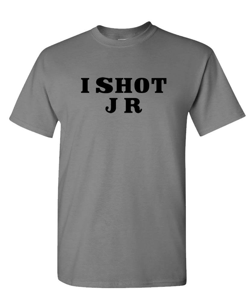 I Shot JR — Charcoal T-Shirt — front