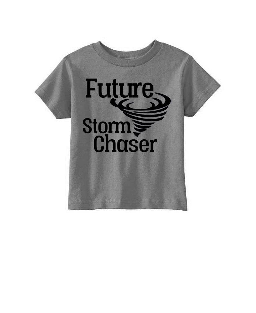 Future Storm Chaser — Charcoal Toddler T-Shirt — front
