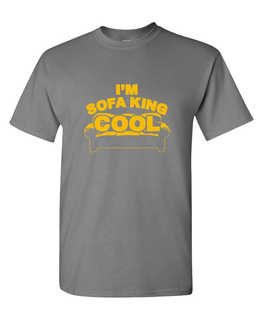 I'm Sofa King Cool — Charcoal T-Shirt — front