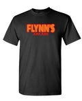 Flynn's Arcade — Black T-Shirt — front