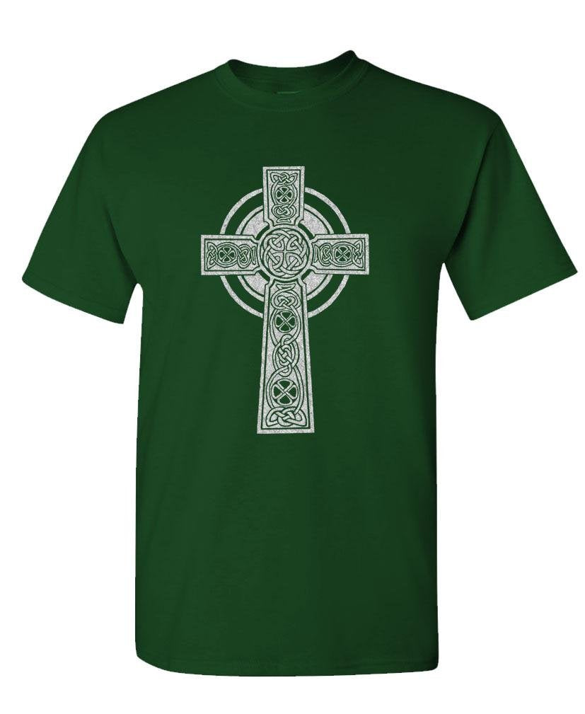 Celtic Cross — Forest T-Shirt — front