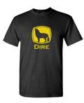 Dire Wolf Emblem — Black T-Shirt — front