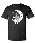 Launch Break — Black T-Shirt — front