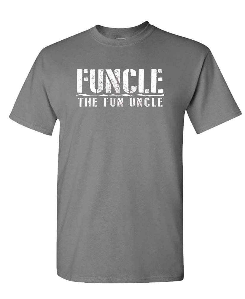 Funcle, The Fun Uncle — Charcoal T-Shirt — front