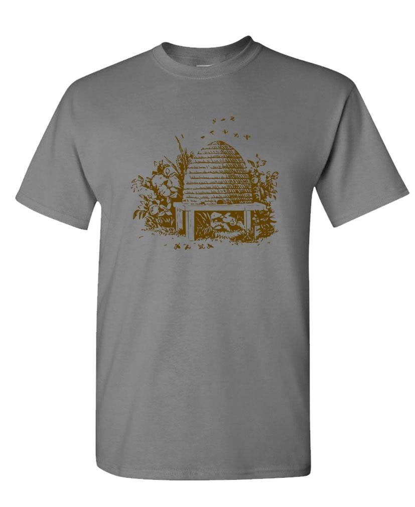 Vintage Beehive — Charcoal T-Shirt — front