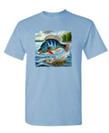 Bluegill Fish — Light Blue T-Shirt — front