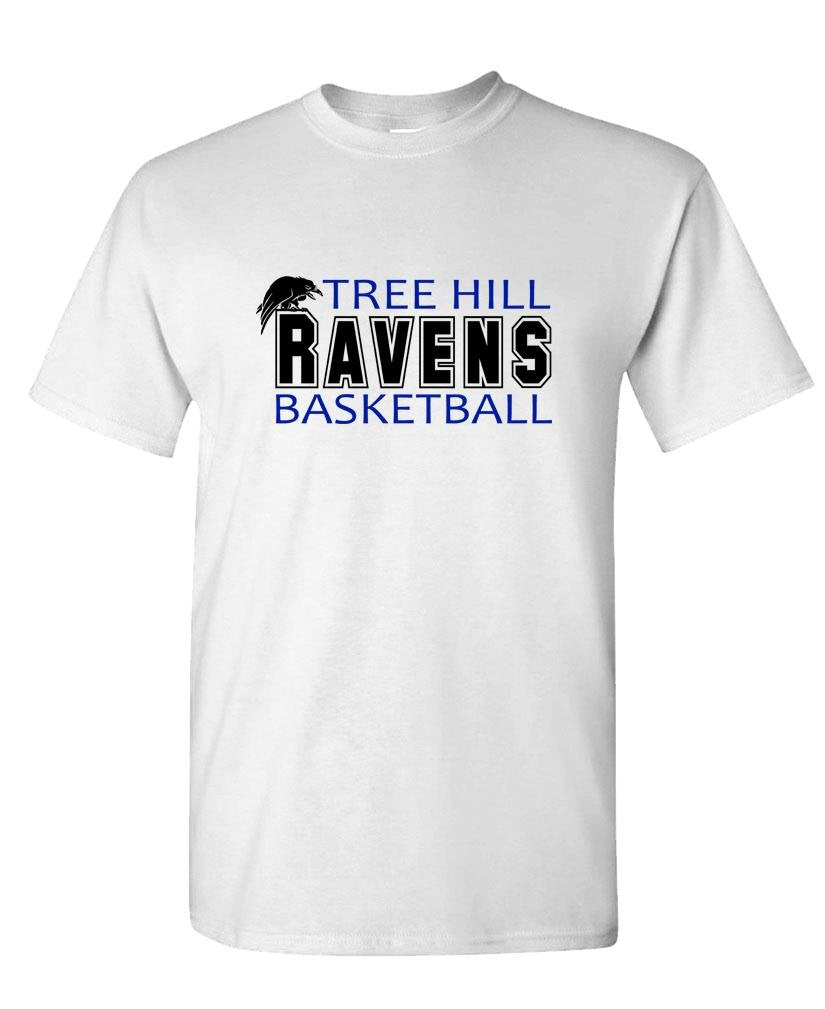 Tree Hill Ravens Basketball — White T-Shirt — front