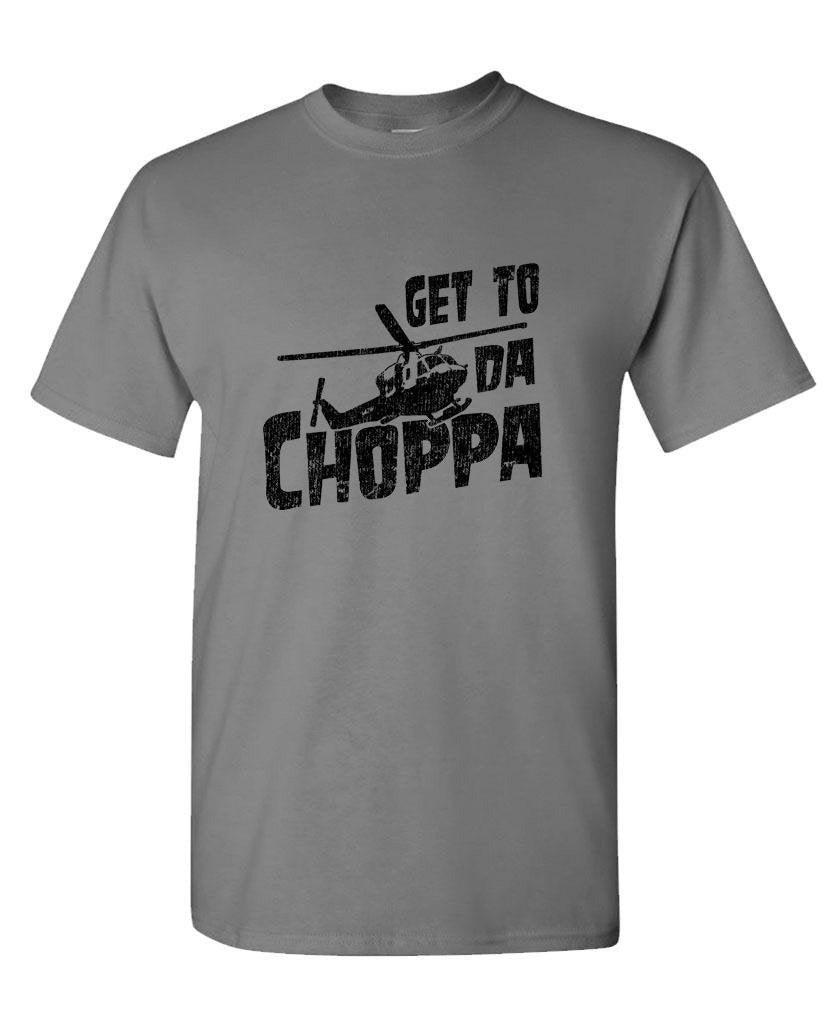 Get to Da Choppa — Charcoal T-Shirt — front