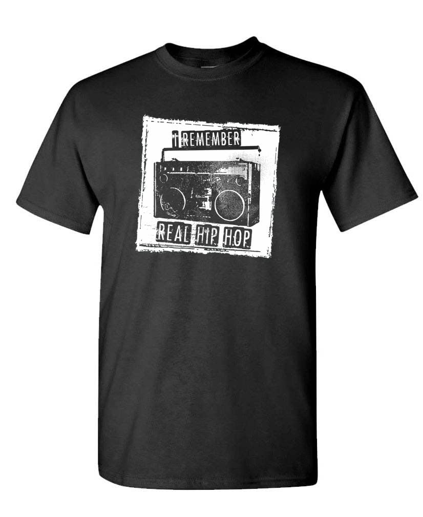 I Remember Real Hip Hop — Black T-Shirt — front