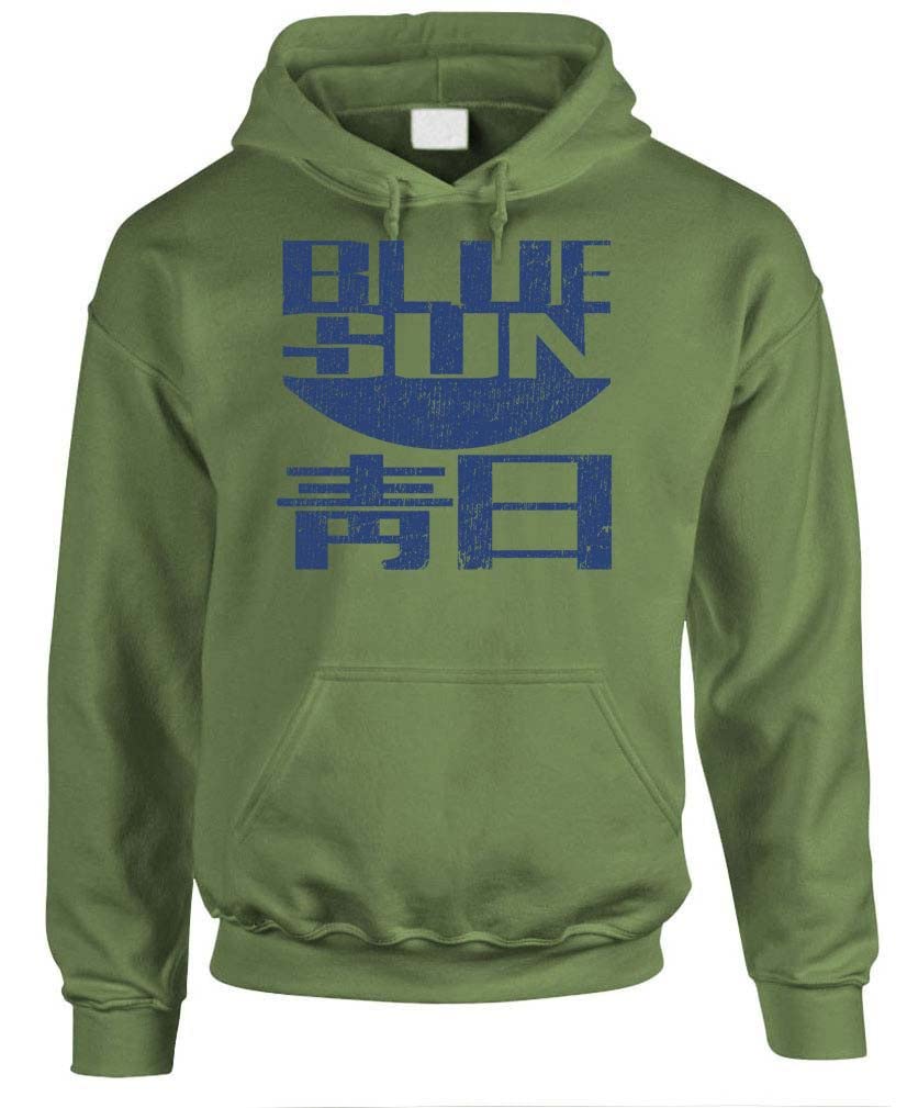 Blue Sun — Military Green Hoodie — front