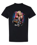 Marilyn Hot Rod — Black T-Shirt — front