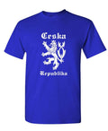 Ceska Republika Lion — Royal Blue T-Shirt — front