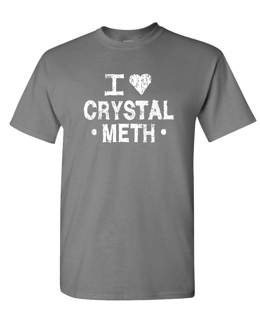I Heart Crystal Meth — Charcoal T-Shirt — front