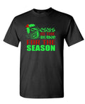 Jesus Is The Reason For The Season Christian Christmas — Black T-Shirt — front