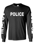 Police — Black Long Sleeve T-Shirt — front
