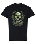Original Gangster Skull — Black T-Shirt — front