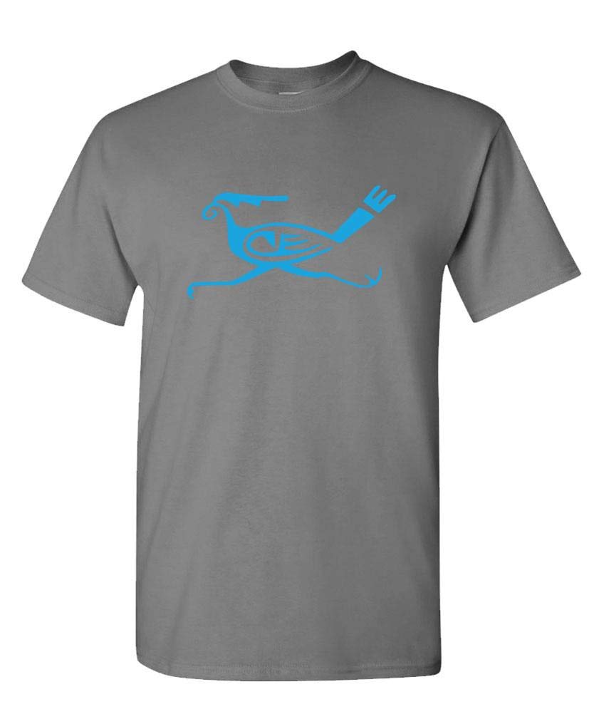 Roadrunner Bird — Charcoal T-Shirt — front
