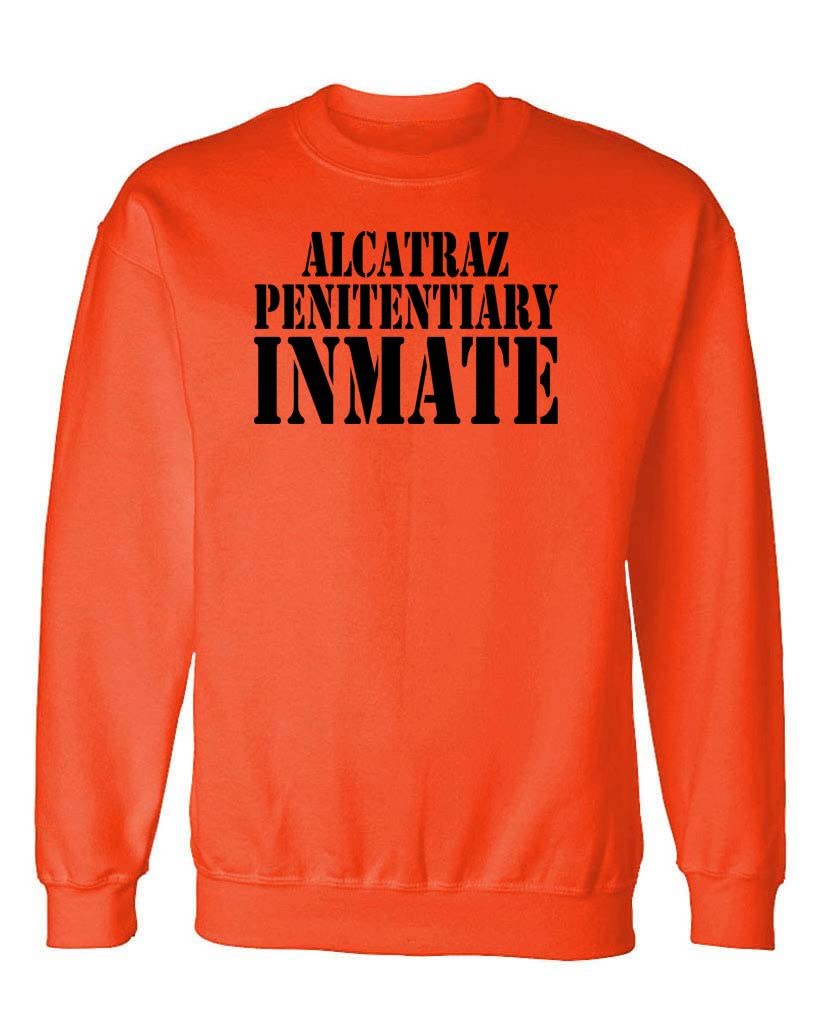 Alcatraz Penitentiary Inmate — Orange Sweatshirt — front