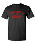 Port Chester University — Black T-Shirt — front