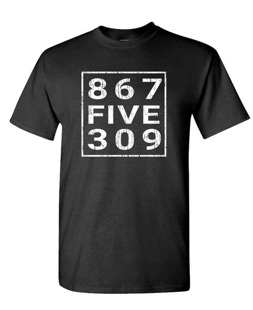 867 Five 309 — Black T-Shirt — front