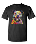Beware of Pit Bulls — Black T-Shirt — front