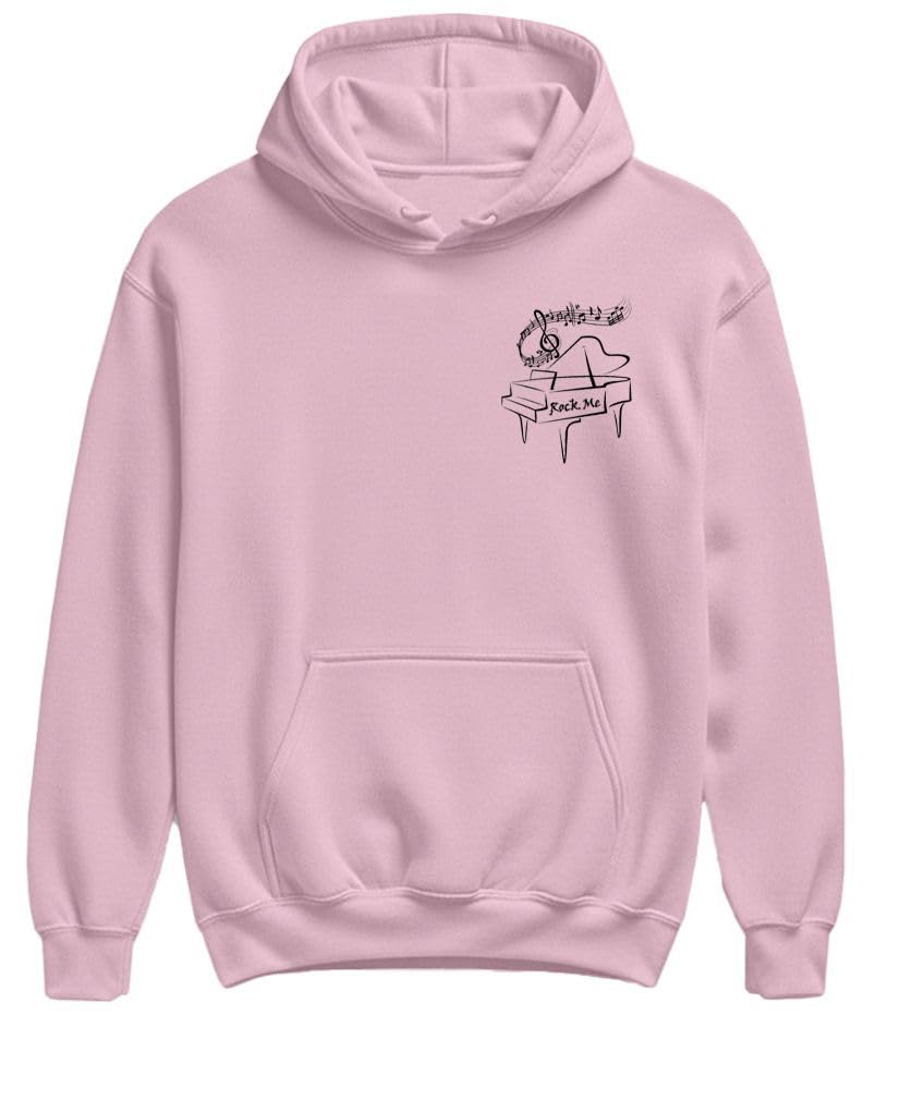 Rock Me Amadeus — Light Pink Hoodie — front