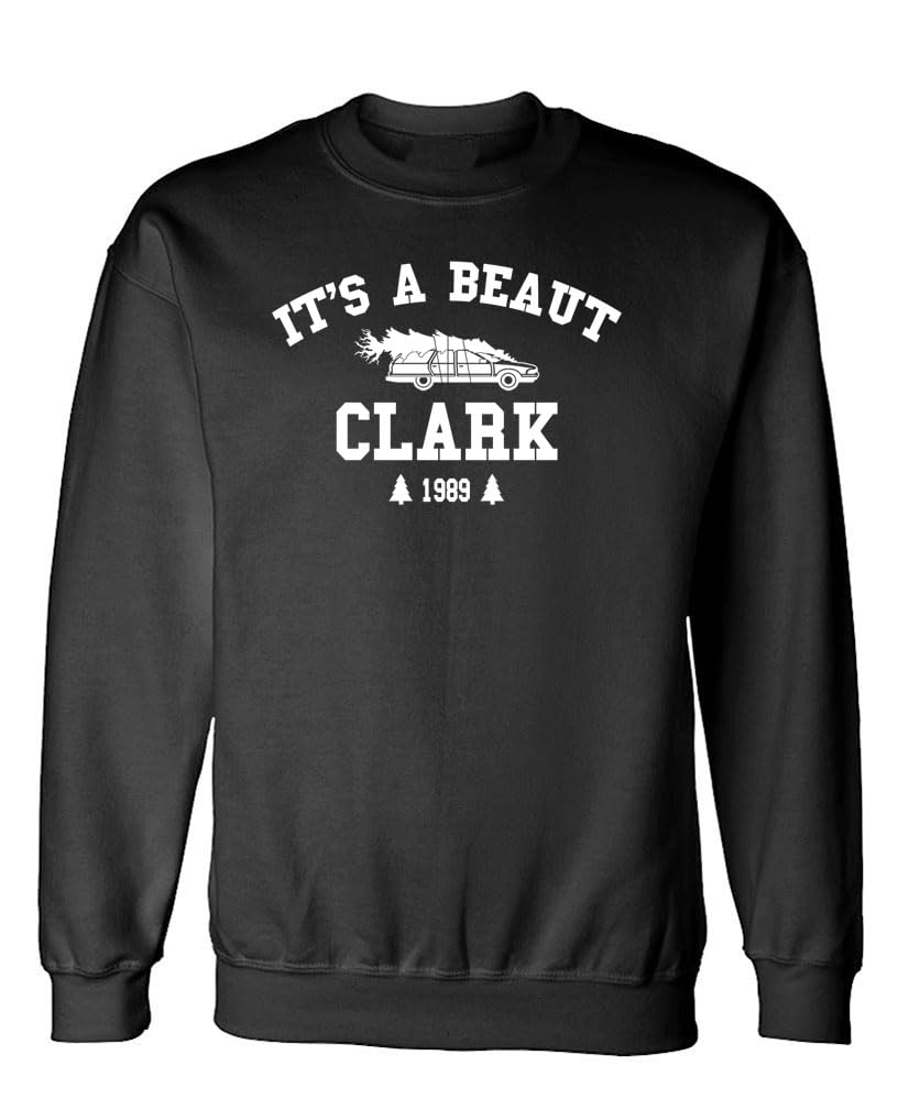 It's a Beaut Clark Funny Christmas Tree — Black Sweatshirt — front