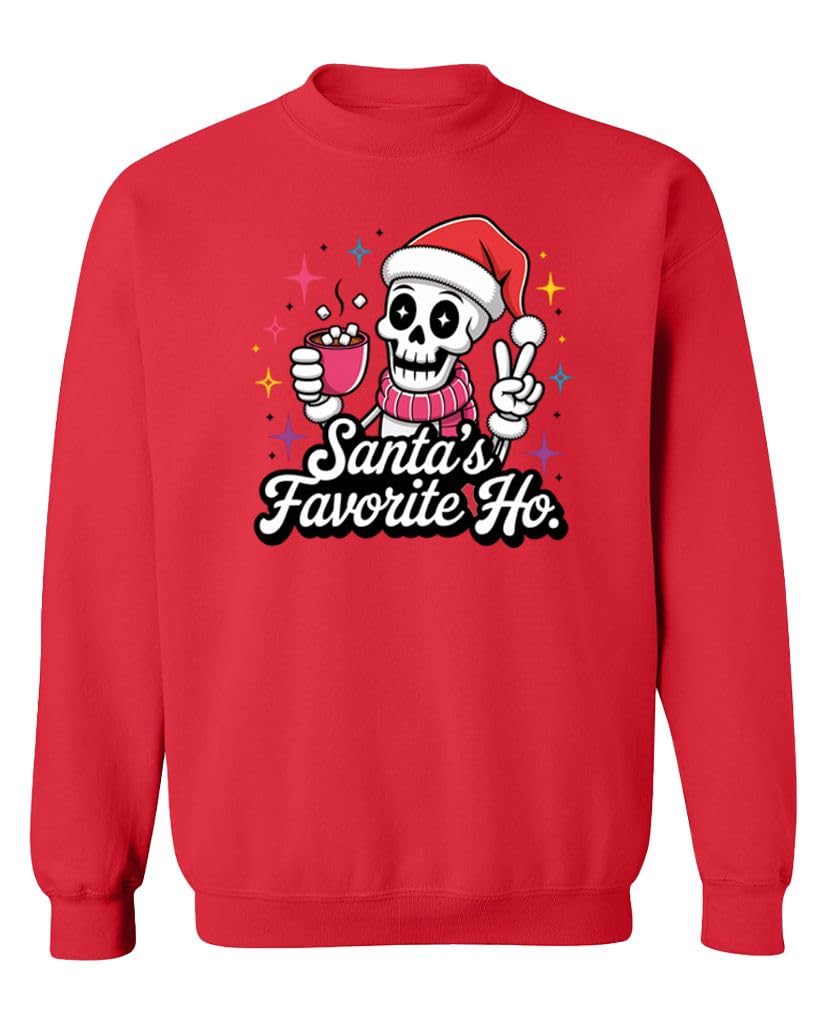 Santa's Favorite Ho — Red Sweatshirt — front