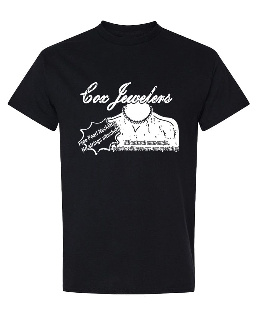 Cox Jewelers Funny Adult Humor — Black T-Shirt — front