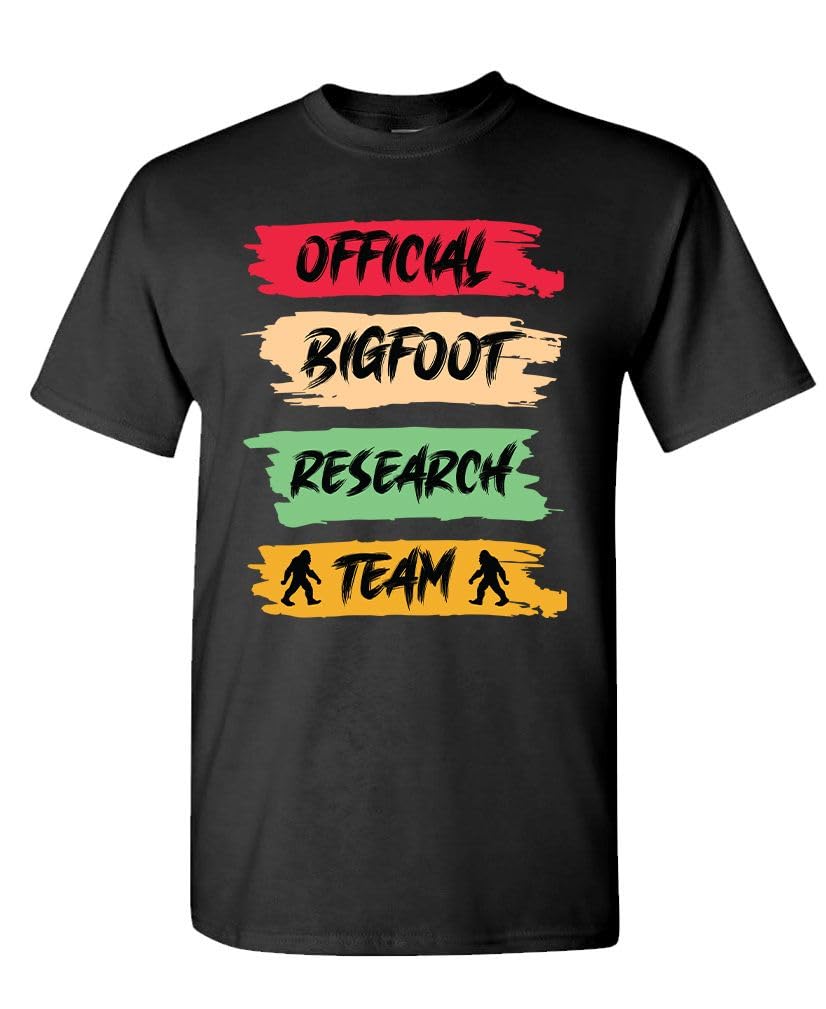 Cryptid Hunter Official Bigfoot Research Team — Black T-Shirt — front