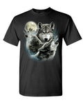 Howling in the Night — Black T-Shirt — front