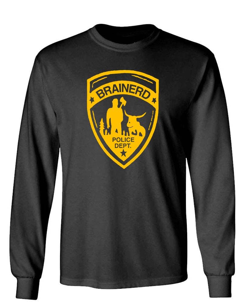 Brainerd Police Department — Black Long Sleeve T-Shirt — front
