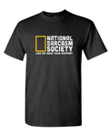 National Sarcasm Society — Black T-Shirt — front