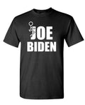 Joe Biden Stick Figure — Black T-Shirt — front