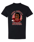 Merry Christmas Nugga — Black T-Shirt — front