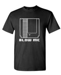Blow Me Game Cartridge — Black T-Shirt — front
