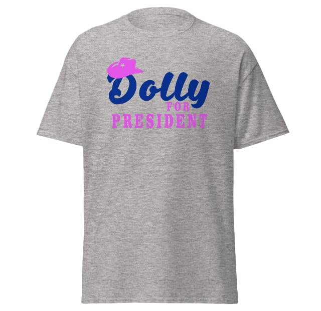 Dolly for President — Sport Gray T-Shirt — front
