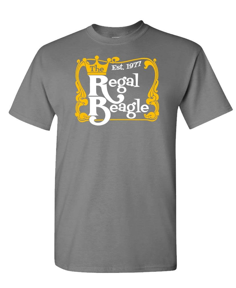The Regal Beagle — Charcoal T-Shirt — front