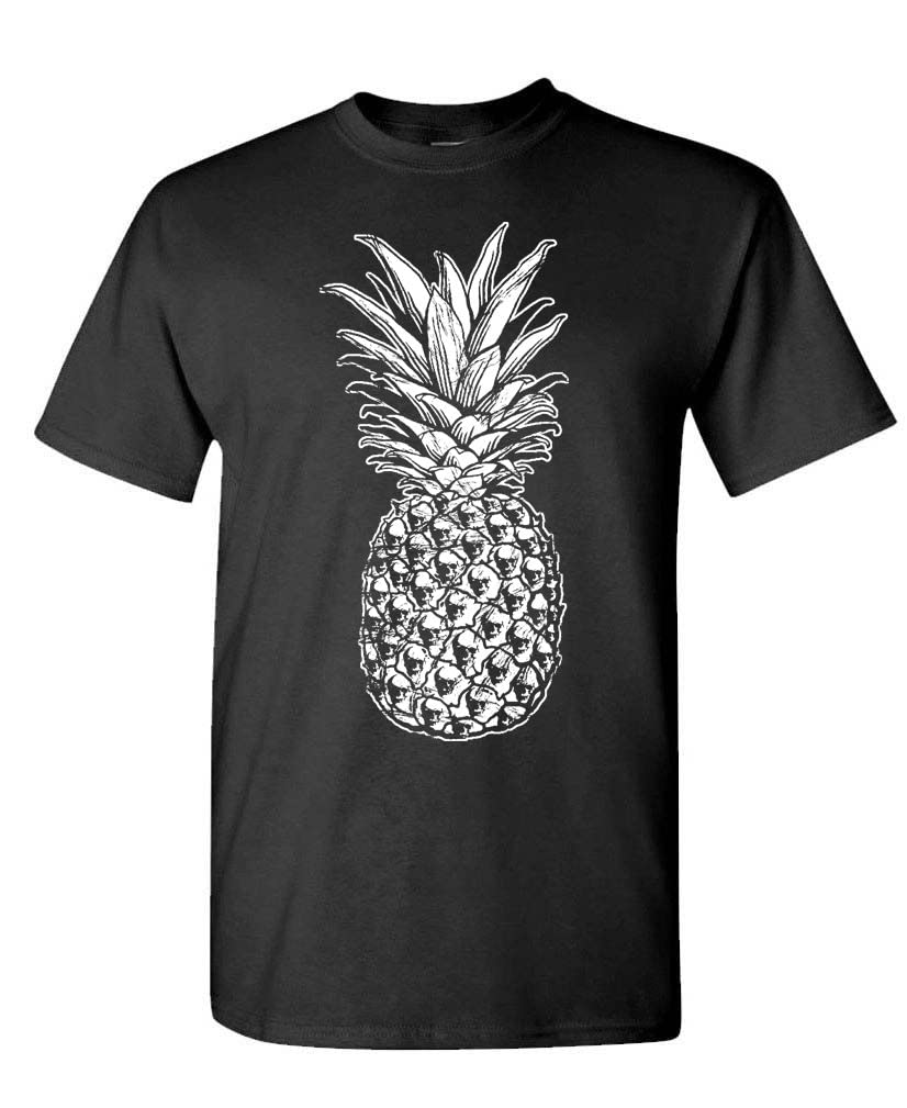 Skull Pineapple — Black T-Shirt — front