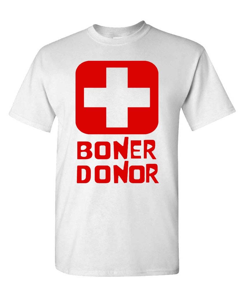 Boner Donor — White T-Shirt — front