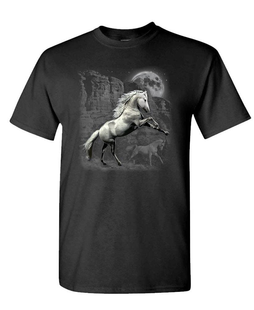 White Horse Wilderness — Black T-Shirt — front