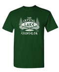 Camp Crystal Lake Counselor — Forest Green T-Shirt — front