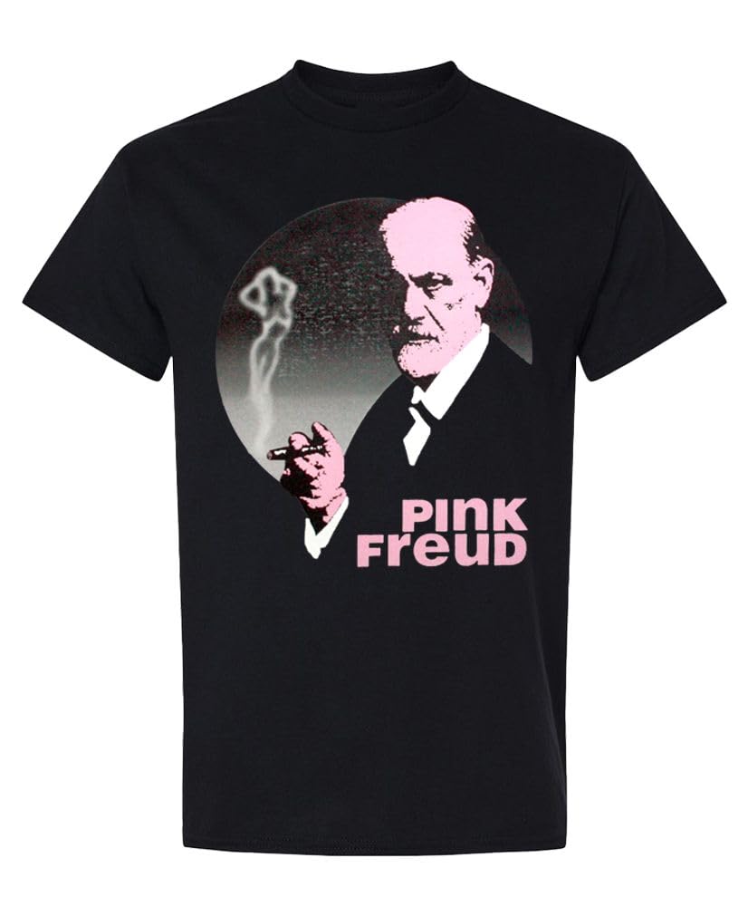 Pink Freud — Black T-Shirt — front