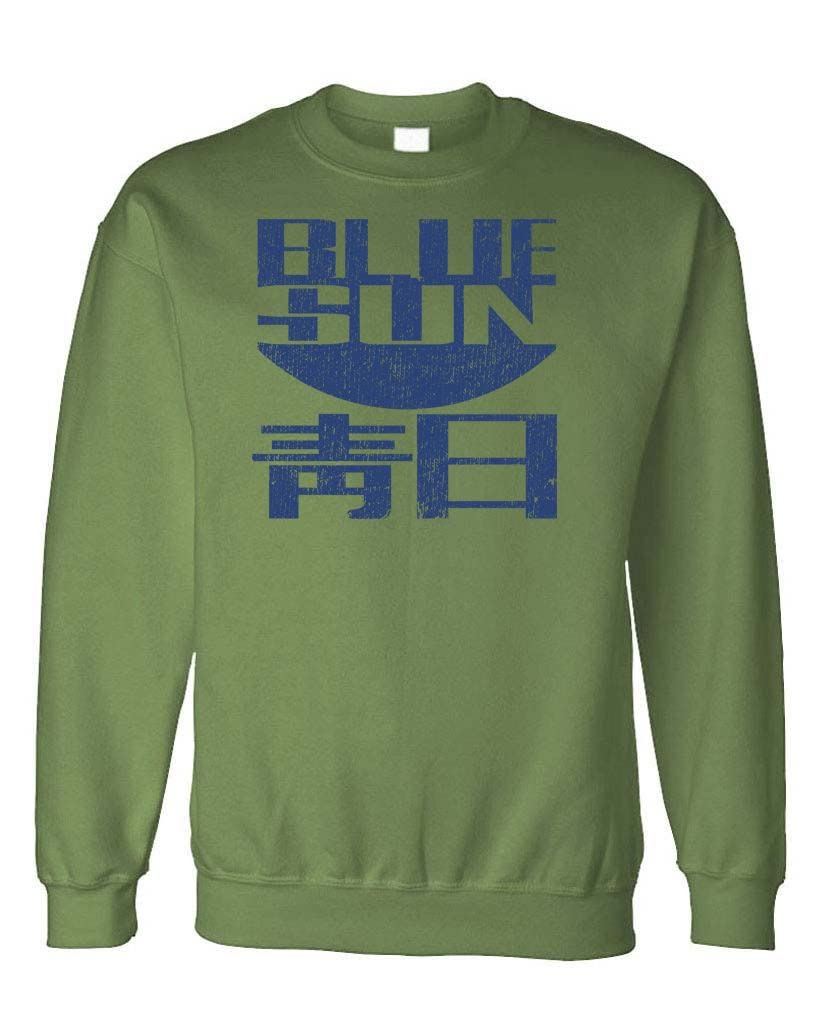 Blue Sun — Military Green Sweatshirt — front